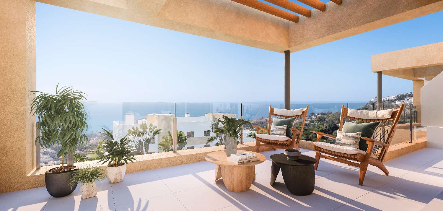 New development with beautiful sea views in Benalmádena!