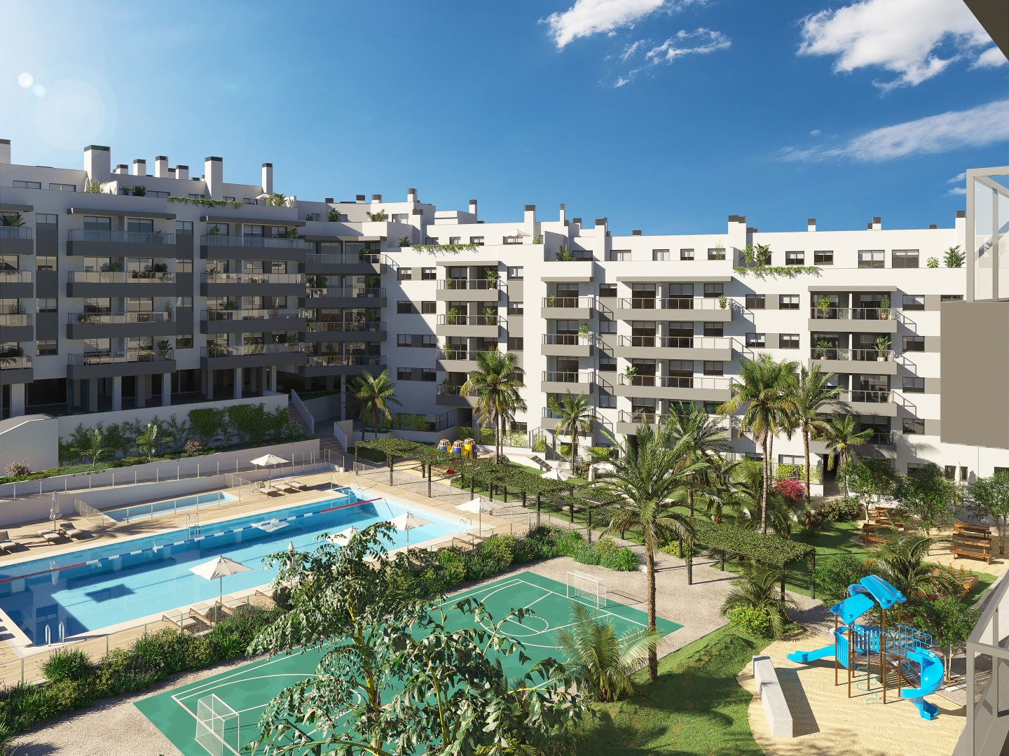 Excellent new construction apartments in Las Lagunas, Mijas Costa!