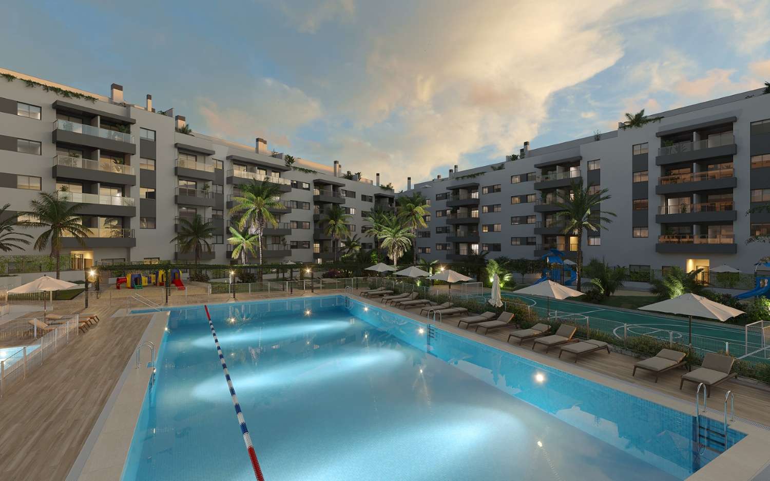 Excellent new construction apartments in Las Lagunas, Mijas Costa!