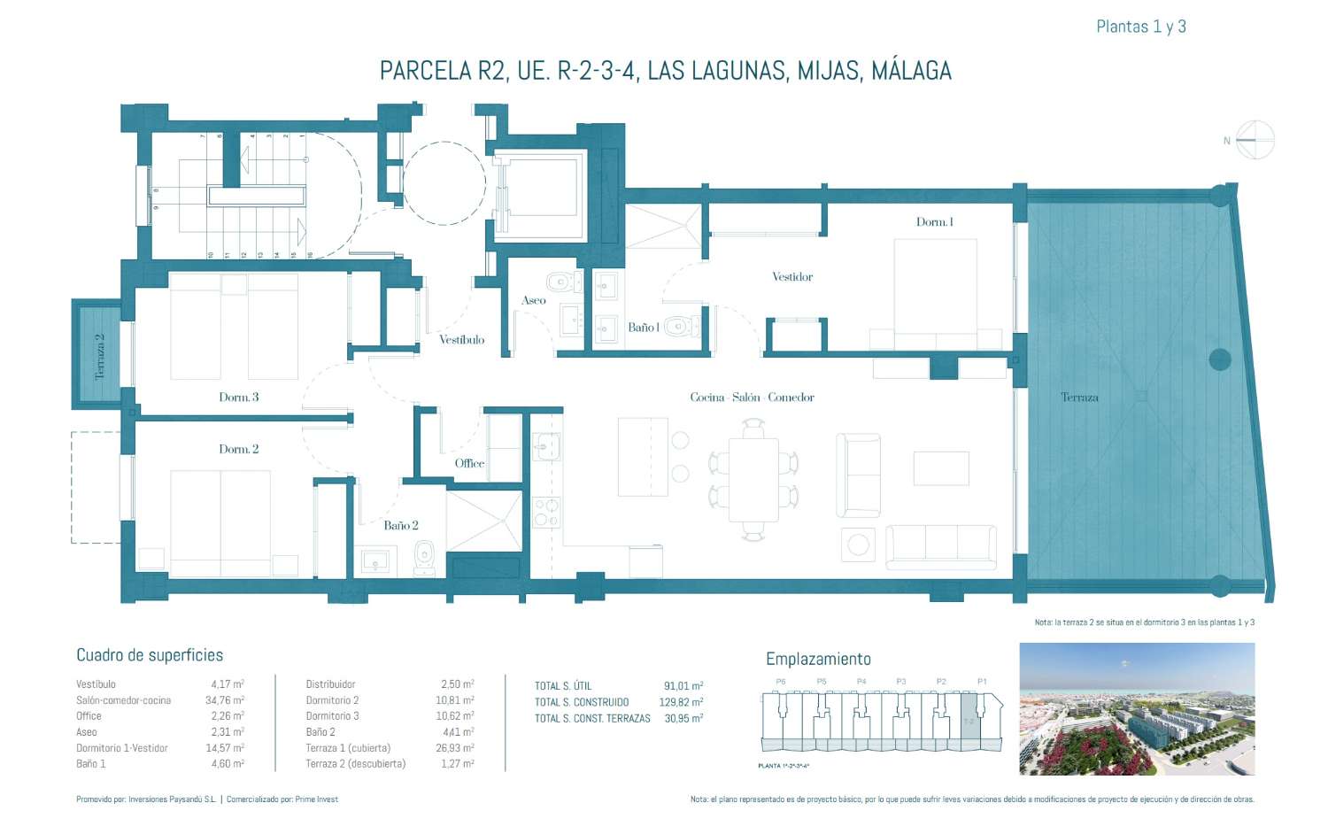 3 sovrum med stor terrass i Fuengirola!